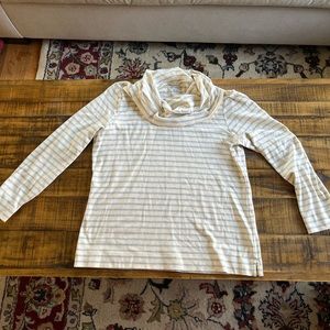 L.L. Bean Mock Neck Pima Cotton Long-sleeved Tee